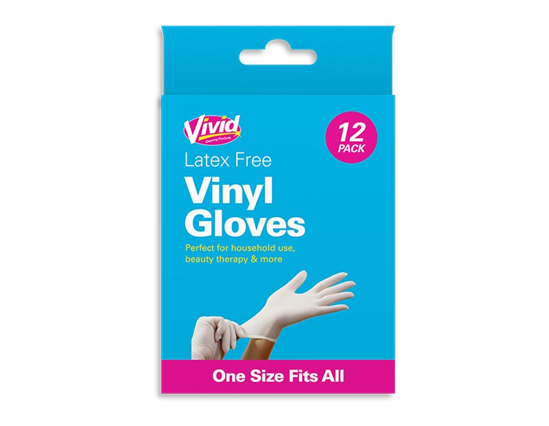 Vivid - Vinyl Gloves 12pcs Universal Size