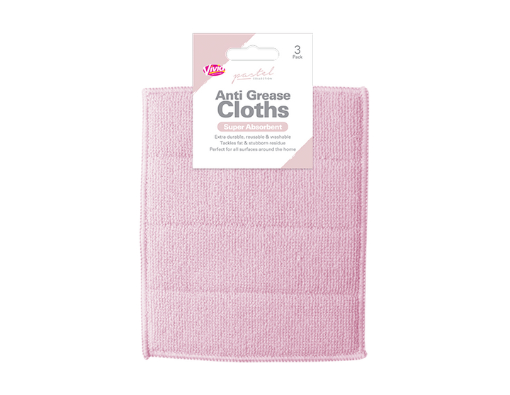 Vivid - Anti-dirt Cloths Pink Super Absorbent 3pcs