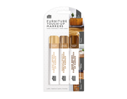 Denne pakke møbel-touch-up markører er perfekt til at skjule skrammer, buler eller slidte områder på husholdningsmøbler. Denne pakke indeholder tre tuscher i forskellige brune nuancer, fra lysebrun til mørkebrun, perfekt til brug med trægulve, borde og døre.