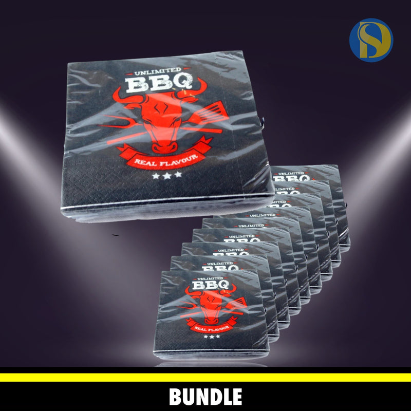 BBQ Unlimited - 10 Pack Napkins 16.5x16.5cm 2-ply