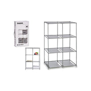 Arhome - rustfri metalreol med 6 rum 102x68x35cm 