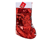 North Pole - Christmas paillette stocking 39cm