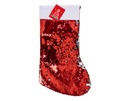North Pole - Christmas paillette stocking 39cm